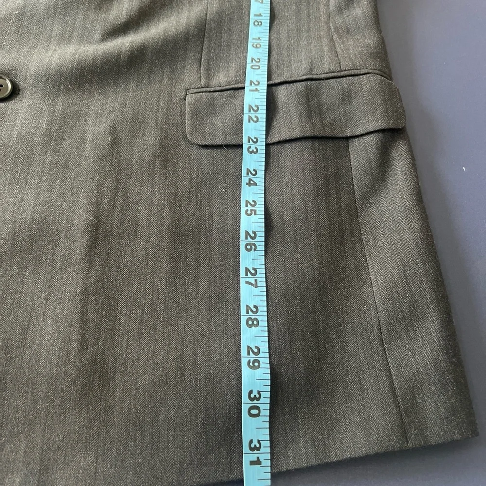 Brooks Brothers 346 Blazer Mens‎ 46R Gray Wool Blend Suit Jacket Coat